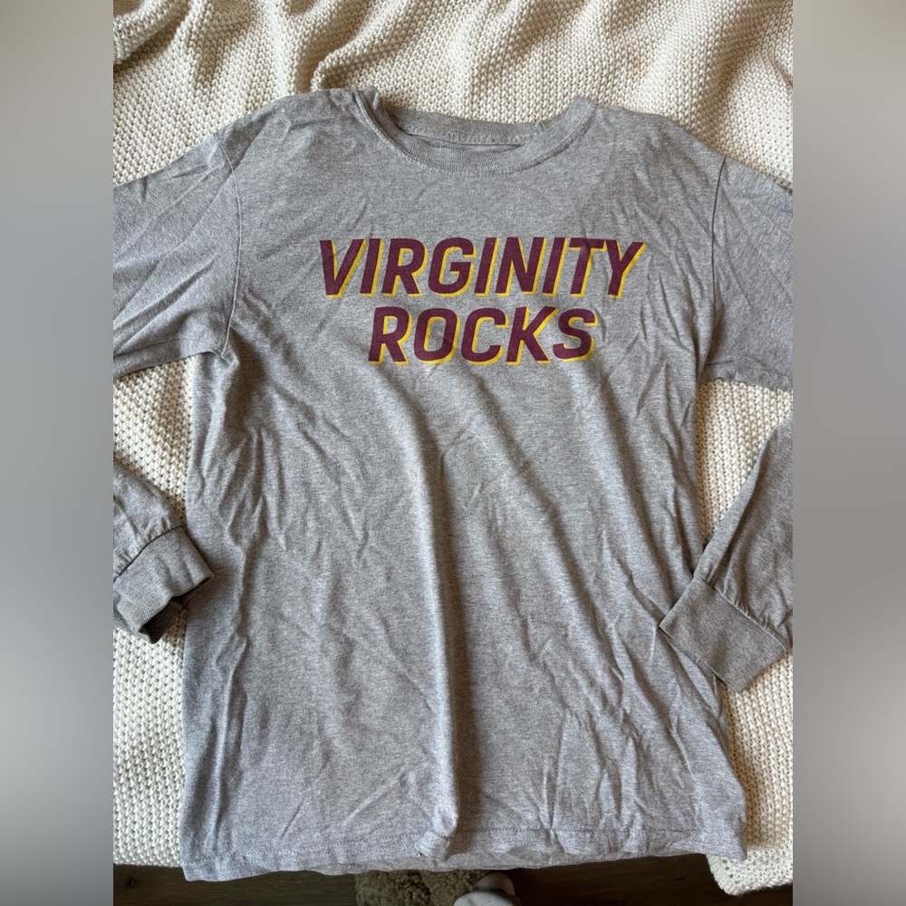 Danny Duncan - small - long sleeve grey Virginity Rocks